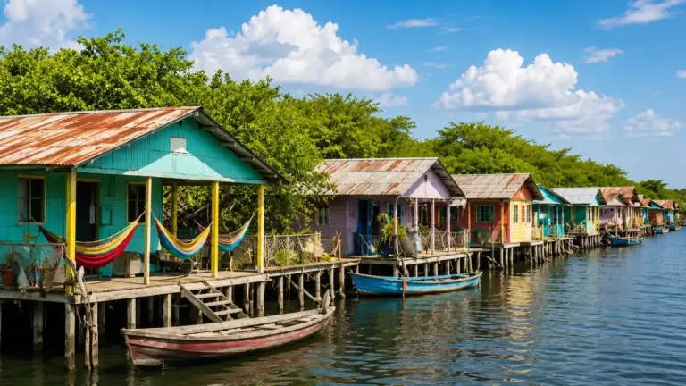 Palafitos: fibra óptica en la Ciénaga Grande